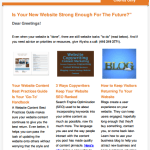 Constant Contact Enewsletter example